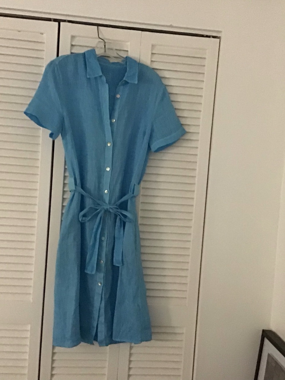 120% Lino  Linen Shirt MIDI Dress